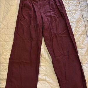 a new day Women's Burgundy Dress Pants